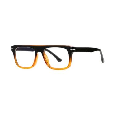 Imagem de Óculos de sol masculinos com armação de acetato marrom e padrão leve, moda masculina (1)