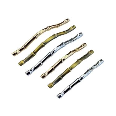 Imagem de CXYFQUUK Puxador para ferragens de móveis, maçanetas douradas, armários de cozinha, gavetas, guarda-roupas, armários, maçanetas de cômoda, 2 peças (dourado 96 mm)