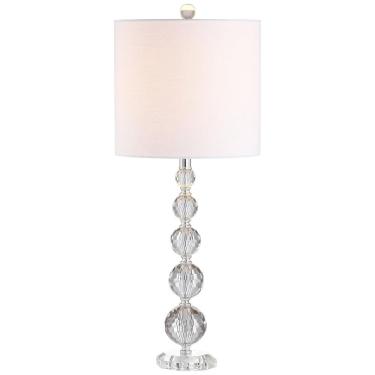 Imagem de Abajur Luminária de Mesa em Vidro, Estilo Tradicional com 71 cm de Altura para Quarto, Sala de Estar e Escritório, 2 Un, 110V 60W