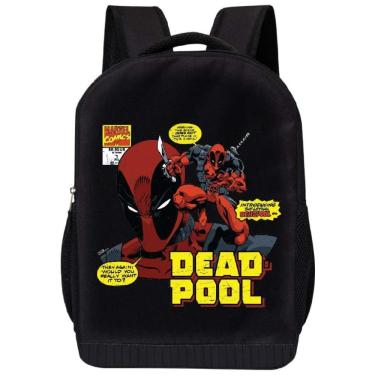 Imagem de Mochila Acolchoada de 45 cm com Tema do Deadpool para Crianças de 5 Anos ou Mais, Marvel
