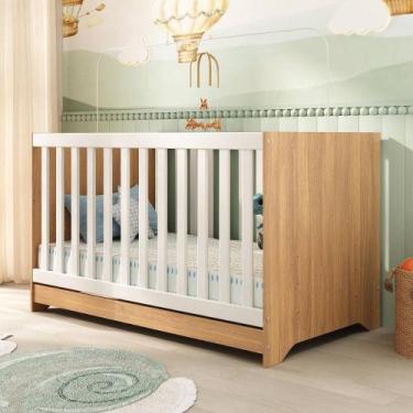 Imagem de Berço Americano 3 em 1 para Colchão 130x70cm Multimóveis 0527PA, Madei