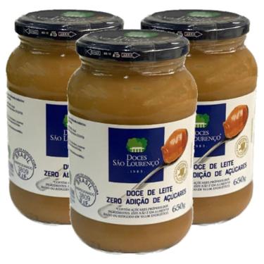 Imagem de Kit Com 3Und Doce De Leite Zero Ad. Açucar Sao Lourenco 650G