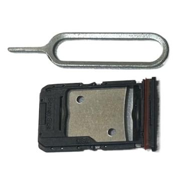 Imagem de zhxchzhi Bandeja de cartão SIM OEM Suporte para cartão SD Slot + pino compatível com Tecno camon 20/20 pro/CK7 peças pretas