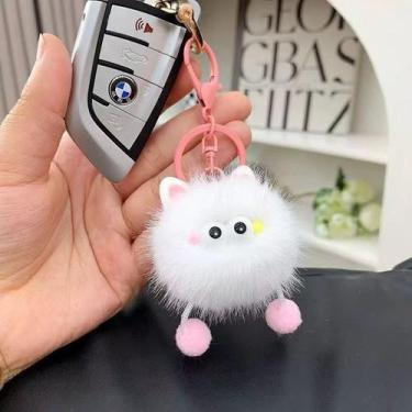 Imagem de KIT 2 Flanela Dos Desenhos Animados Bola De Carvão Chaveiro Para Mulhe