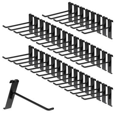 Imagem de PYBTOOL Ganchos de parede de 15 cm, pacote com 100 ganchos de parede de grade, ganchos de painel de grade e ganchos para varejo, shows de artesanato, configuração doméstica e exibição personalizada