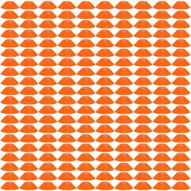 Imagem de wlilupah 100 Pçs Mini Cones de Futebol para Agilidade Esportiva Disco Cones Treinamento para Exercícios de Agilidade Esportes Futebol Basquete Futebol Basquetebol Exercícios (Laranja)