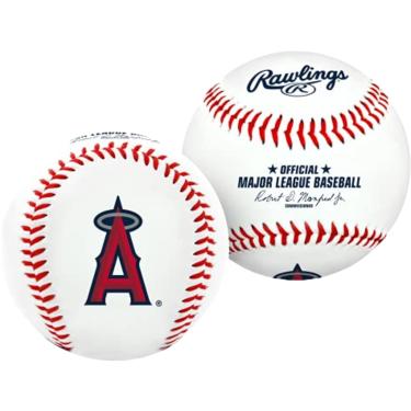 Imagem de Bola de Beisebol Rawlings MLB Los Angeles Angels of Anaheim, oficial, branco