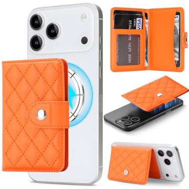 Imagem de NINKI Mag-Safe Carteira Magnética Suporte de Cartão para Telefones e Capas Mag-Safe, Carteira Magnética Minimalista para iPhone 17/16/15/14/13/12/Pro/Max/Plus, para Google Pixel 10/9/8/7/Pixelsnap