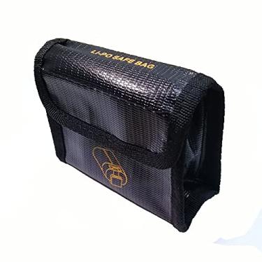 Imagem de Bolsa de armazenamento segura para bateria, bolsa de armazenamento à prova de fogo, proteção de carga à prova de explosão para 3 peças de proteção de bateria Li-PO, compatível com DJI Mavic Mini