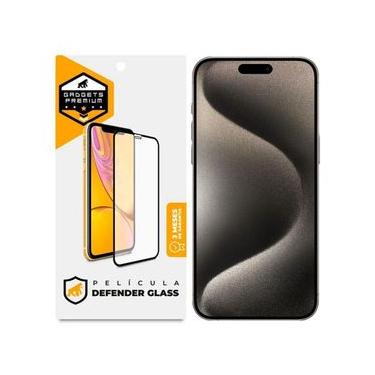 Imagem de Película para iPhone 15 Pro Max - Defender Glass Preta - Gshield