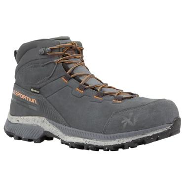 Imagem de La Sportiva Bota masculina TX Hike Mid Leather GTX impermeável para caminhada, Metal/sol havaiano, 44