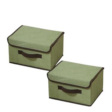 Imagem de KIT 2/3 Caixas Mutiuso Organizadora Colors Dobravel para armarios, guarda roupas(PEQUENO VERDE, 2 UNIDS)