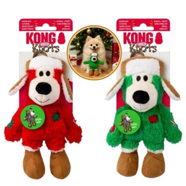 Imagem de Holiday Wild Knots Bear Small/Medium KONG Brinquedo Pelúcia de Natal p