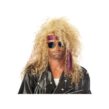 Imagem de California Costume Collection Peruca adulta loira de metal pesado