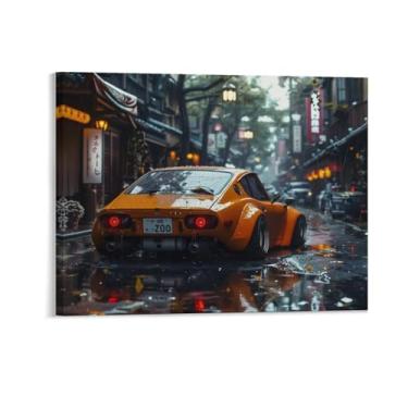 Imagem de HouLaiZhe Modificado 350z Jdm Carro Cultura Cartazes Tela Estética Sala Decoração de Parede Impressões Galeria Sala Decoração de Parede para Quarto Sala de Estar Escritório 16 x 20 polegadas (40 x 50