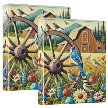 Imagem de Pasta para prancheta de roda com 3 anéis redondos, organizador de fichário de 2,5 cm, 1 pacote