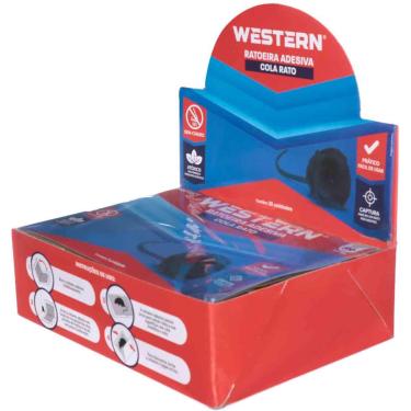 Imagem de Ratoeira Adesiva, Western, Cola Rato, Display com 20