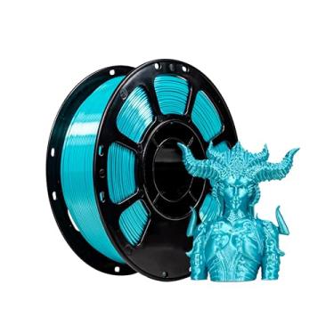 Imagem de iBOSS Filamento de seda para impressora 3D, filamento PLA+ de seda brilhante 1,75 mm, superfície sedosa lisa PLA Plus, ótimo fácil de imprimir para impressoras 3D, precisão dimensional +/- 0,02 mm