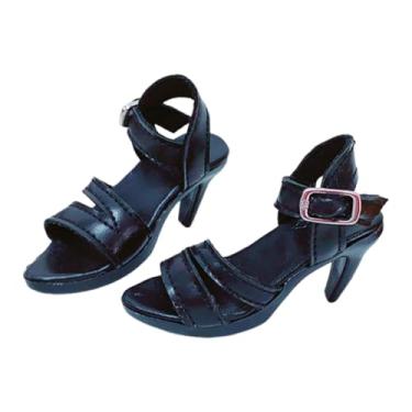 Imagem de predolo Sandálias de salto alto em escala 1/6 para bonecas, brinquedo para brincar de faz-de-conta, adereço para fotos, sapatos femininos para figuras de ação