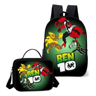 Imagem de Kit Lancheira Termica E Mochila Escolar Estampa Ben Alien 10 - Use Ner