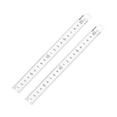 Imagem de Régua De Aço Inoxidável Para Estudantes E Marceneiros 15 20 30 50cm Fe