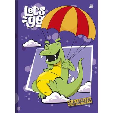 Imagem de Caderno Brochura Animativa, Capa Dura, Saurus, 48 Folhas, Pacote com 10