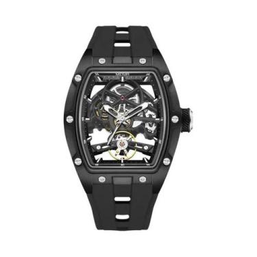 Imagem de Relógio Automático Mecânico Masculino MEGIR Em Aço Inoxidável À Prova 