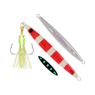 Imagem de Isca Luminosa De Afundamento Rápido 40g 60g 80g Com Revestimento a Las