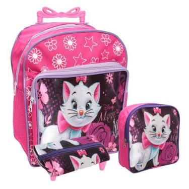 Imagem de Kit Mochila Infantil Escolar Menina Princesas + Lancheira - Plike
