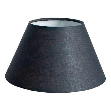 Imagem de Cúpula de Abajur luminária 24x20x34cm Tecido Algodão Soquete Nacional 