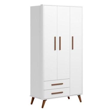Imagem de Guarda Roupa Infantil Q Encanto Retrô 3830 Branco Acetinado – Qmovi