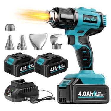 Imagem de Pistola de Calor Inalámbrica FULLYEA 550C con 5 Boquillas y 2 Baterías