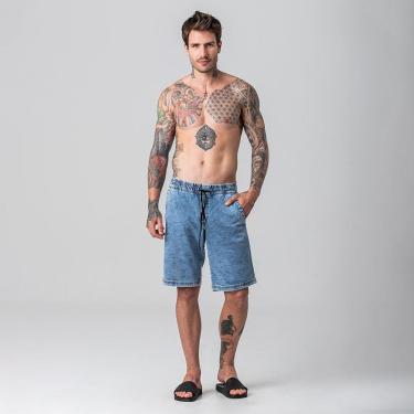 Imagem de Bermuda Jogger Jeans Masculina Rock e Soda-Masculino