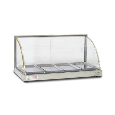 Imagem de Estufa Vitrine Curva para Salgado 4 Bandejas W4B Titã, 110V