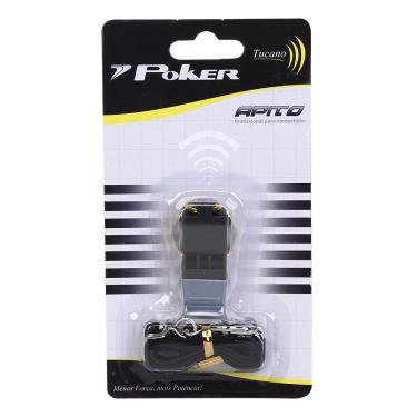 Imagem de Apito Profissional Poker Tucano c/ Aneleira Bocal e Cordão-Unissex