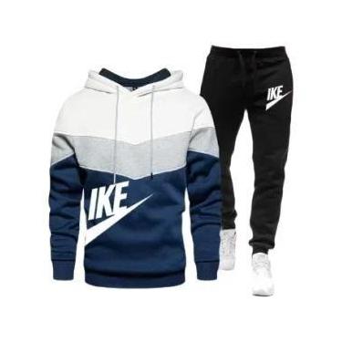 Imagem de Conjunto De Moletom Com Capuz E Calças Para Homens, Casual, Fitness, C