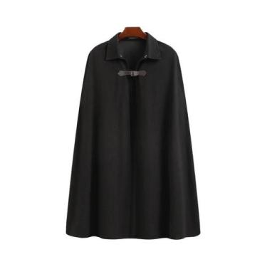 Imagem de Casaco Masculino De Cor Sólida Com Lapela E Um Botão, Trench Casual St