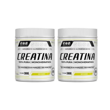 Imagem de Kit 2 Creatina 100%Pura Monohidratada Sem Sabor 2x300g FNB Sports Nutrition-Unissex