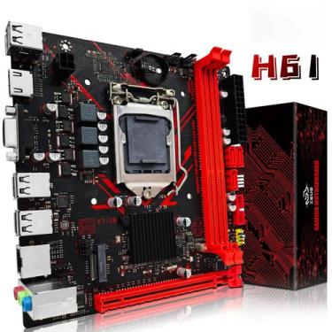 Imagem de Placa-mãe De Desktop LGA 1155 ZSUS H61 DDR3 RAM NVME M2 USB20 SATA20, 