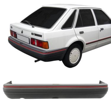 Imagem de Parachoque Traseiro Escort Hobby 87 88 89 90 91 92 93 94 Cinza - Plast