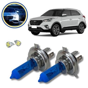 Imagem de Lampada Super Branca Farol Alto E Baixo Hyundai Creta H4 - Tech One