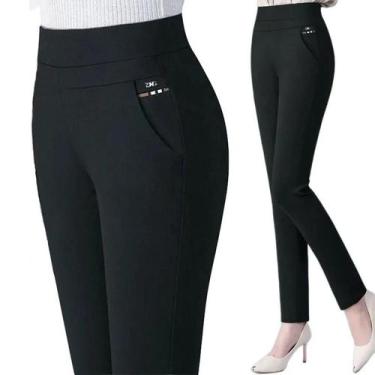 Imagem de Calças Femininas De Inverno Grossas E Quentes, Leggings Slim De Pelúci