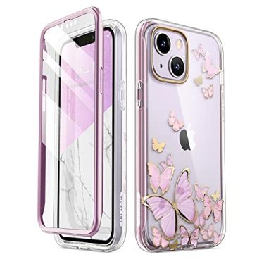 Imagem de Capa i-Blason Cosmo Series para iPhone 14 Plus de 6,7 Pol (versão 2022), capa protetora elegante de corpo inteiro fina com protetor de tela embutido(Purplefly)