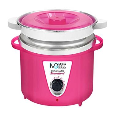 Imagem de Mega Bell, Panela aquecedora de cera para depilação, Termocera, Cera-Matic Standard, Com refil, Bivolt, 900g, Rosa