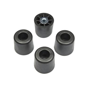 Imagem de 4 pés de borracha extra grandes 3,8 cm A x 3,8 cm P – Feito nos EUA – Sem marcação – Perfeito para móveis, sofás, mesas, cadeiras, mesas, bancos, peitos e outros itens grandes.