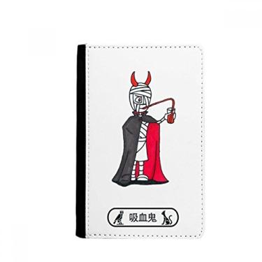 Imagem de Egypt Mummy Halloween Vampiro Horus porta-passaporte Notecase Burse carteira carteira porta-cartões