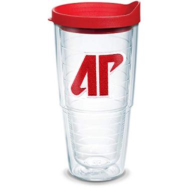 Imagem de Tervis Copo com logotipo Austin Peay Governors com emblema e tampa vermelha 680 g, transparente