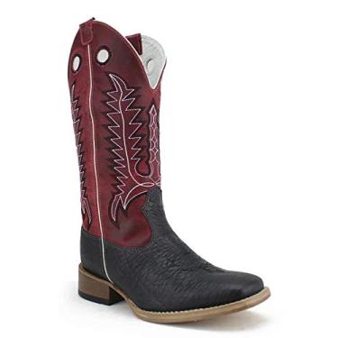 Imagem de Bota Mr West B-58 2510 PTO/BC 1474 Cabeça Preta M.W 85 Tamanho:38;Cor:Preto