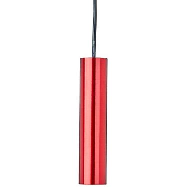 Imagem de Pendente Tubular 20 cm, Auremar Iluminação, 9002/1 VV, 60 W, Vermelho, Médio