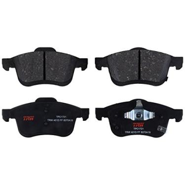 Imagem de TRW Conjunto de pastilhas de freio a disco TPC1721 para Ram ProMaster City: 2015-2018 e outras aplicações frontal preta
